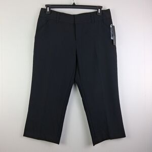 Daisy Fuentes Favorite Fit Dress Capri Pants 12 NWT Straight Leg Mid Rise